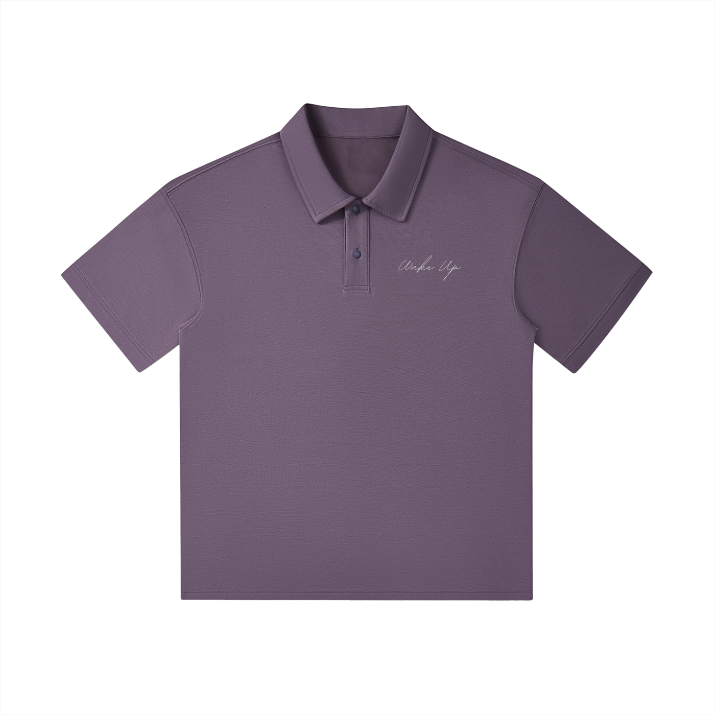 WAKE UP Drop Shoulder Short-Sleeve Polo