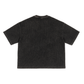 WAKE UP Textured Waffle Washed Boxy T-Shirt