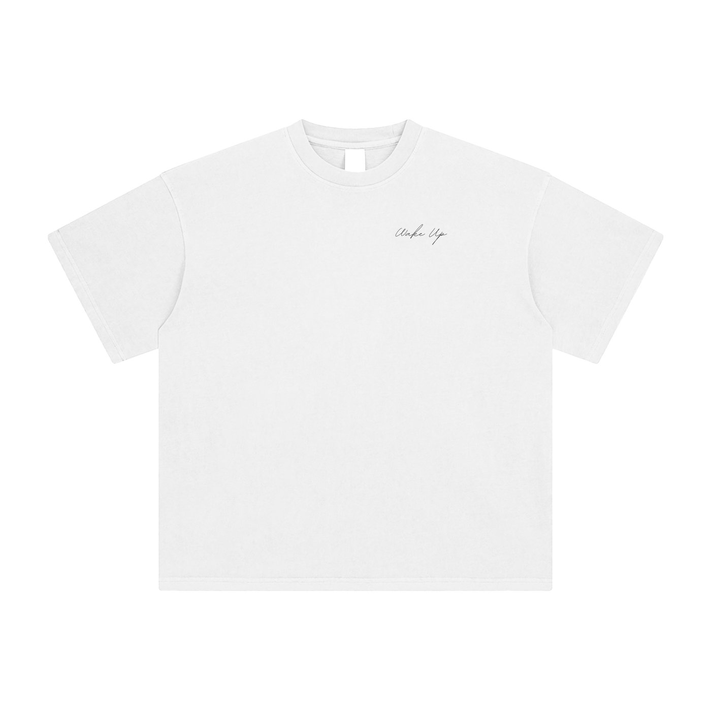 WAKE UP Enzyme Washed T-Shirt