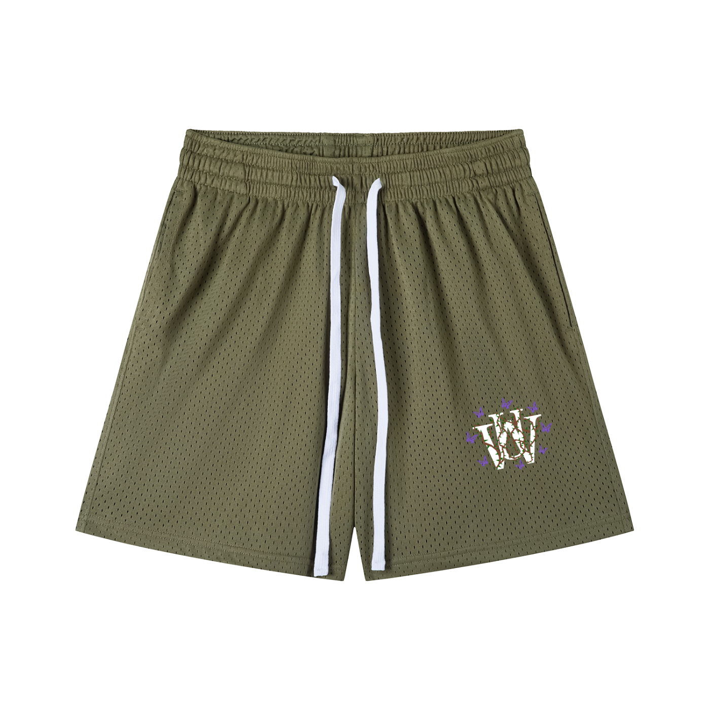 WAKE UP Butterfly Effect Mesh Shorts