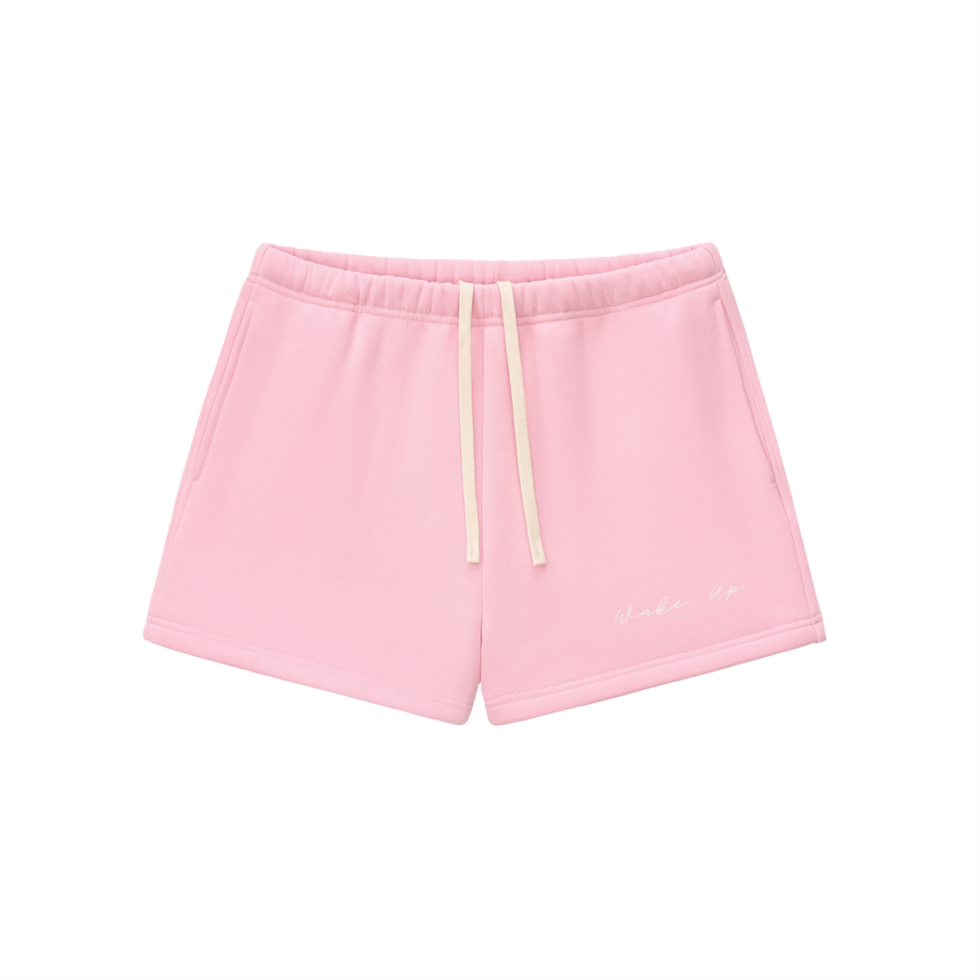 WAKE UP Essential Fleece Drawstring Sweatshorts