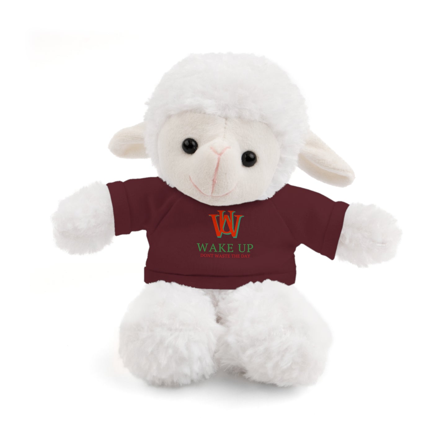 WAKE UP Christmas Stuffed Animals with Tee