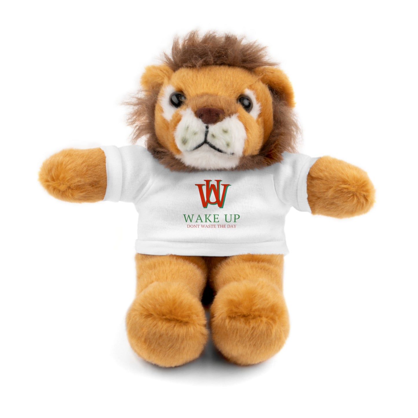 WAKE UP Christmas Stuffed Animals with Tee