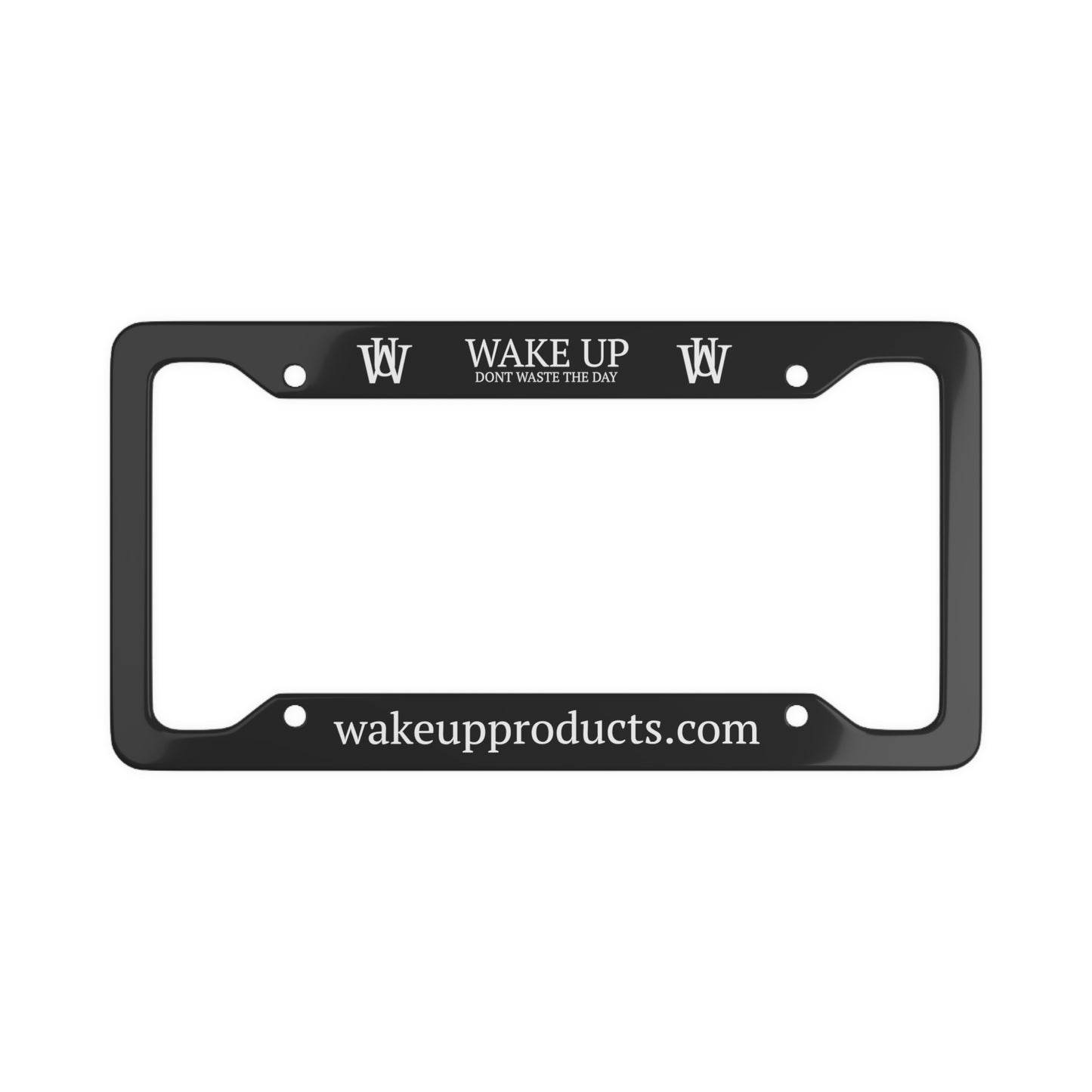 WAKE UP License Plate Frame