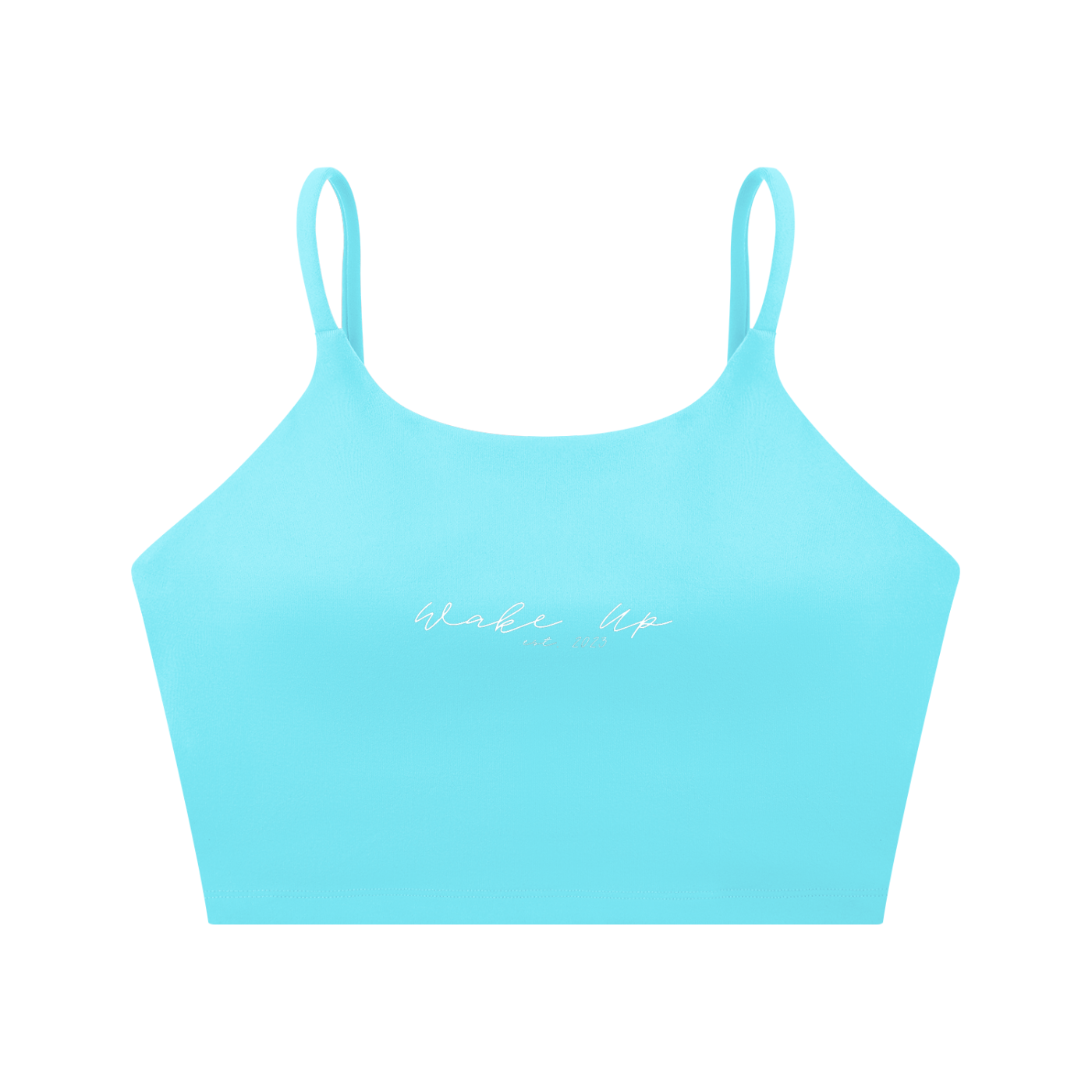 WAKE UP Spaghetti Strap Yoga Sports Bra