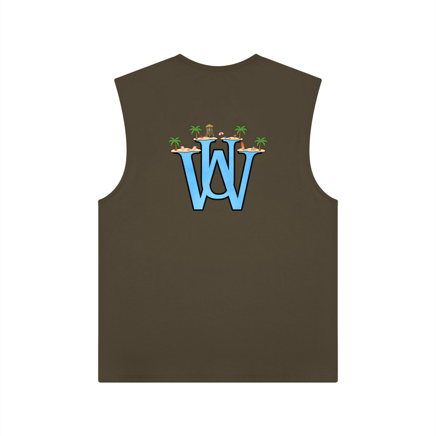 WAKE UP Summer Mens Tank Top