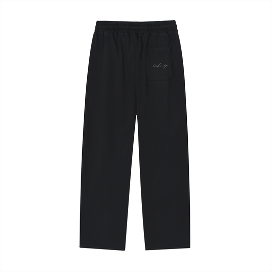 WAKE UP Reflection Striped Straight-Leg Sweatpants