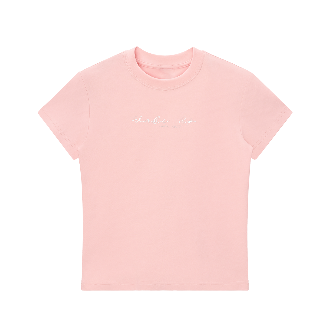 WAKE UP Essential Bodycon Crewneck T-Shirt