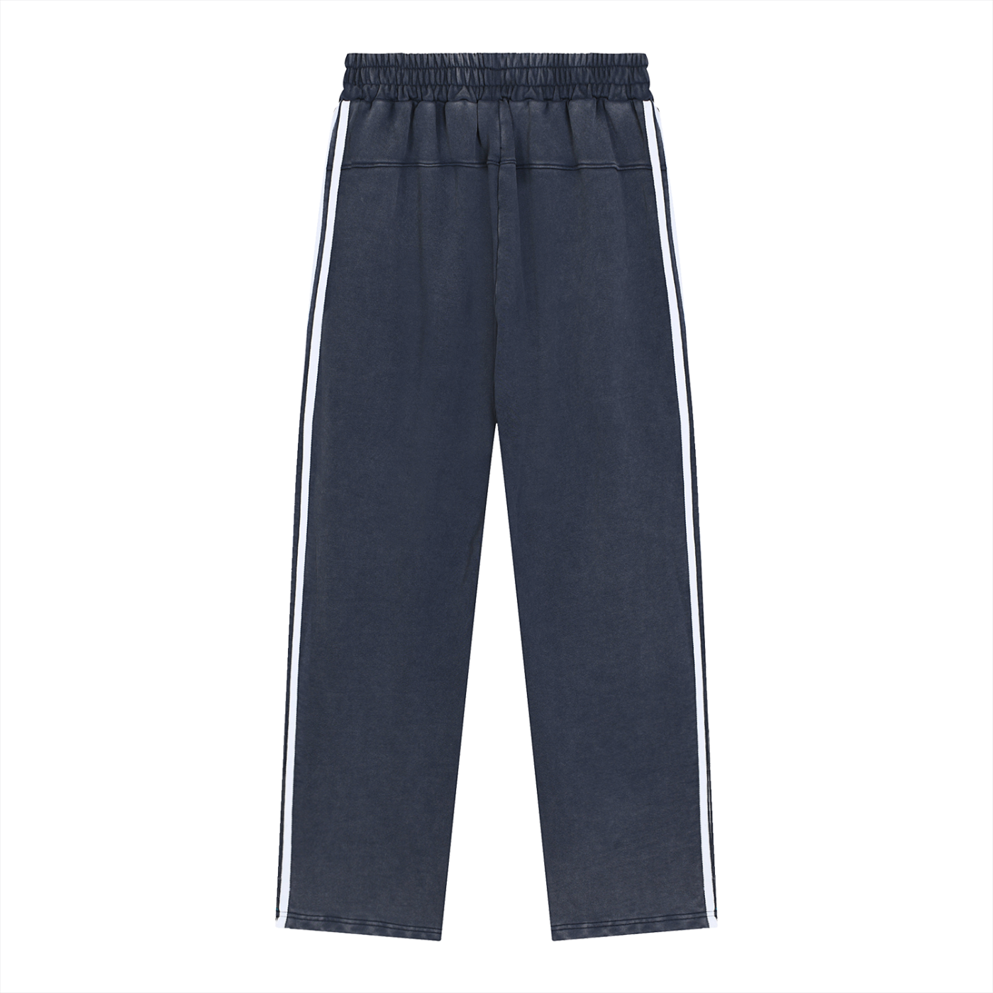 WAKE UP Snow Washed Contrast Tape Sweatpants