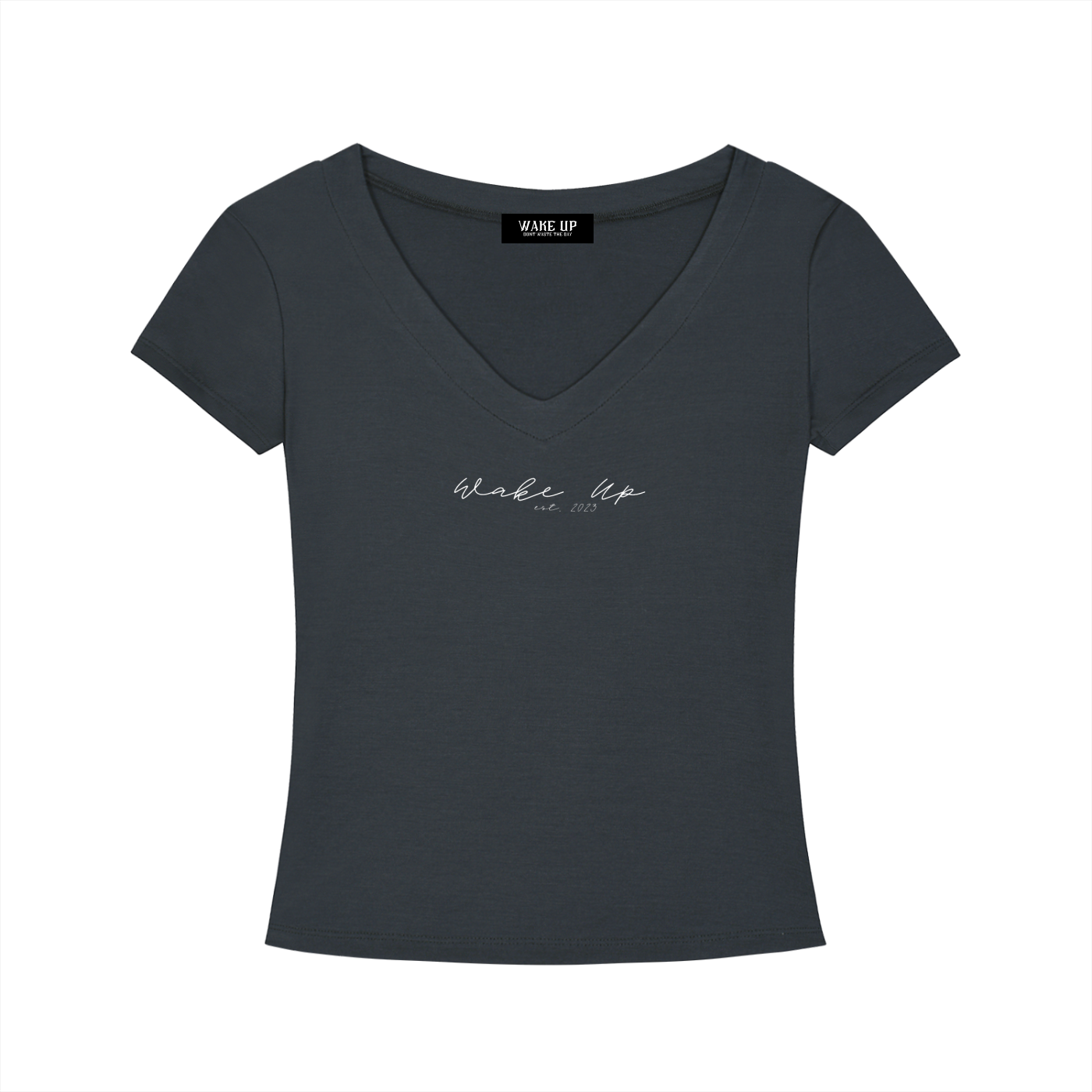 WAKE UP Tencel Slim Fit V-Neck T-Shirt