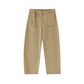 WAKE UP Twisted-Seam Belted Curved-Blade Pants