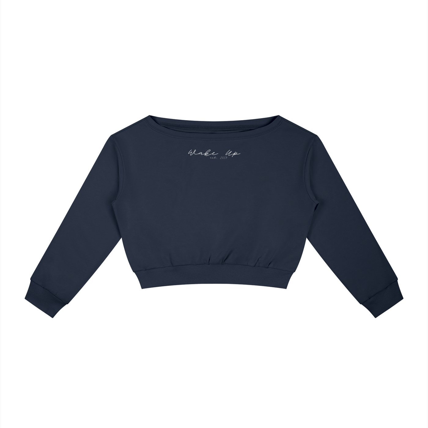 WAKE UP Women's Off-Shoulder Sweatshirt