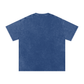 WAKE UP Snow Washed Oversized Cotton T-Shirt