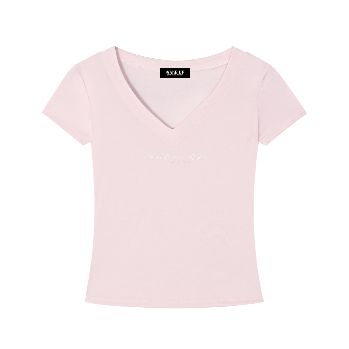WAKE UP Tencel Slim Fit V-Neck T-Shirt
