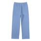 WAKE UP Unisex Solid Color Fleece Straight Leg Pants