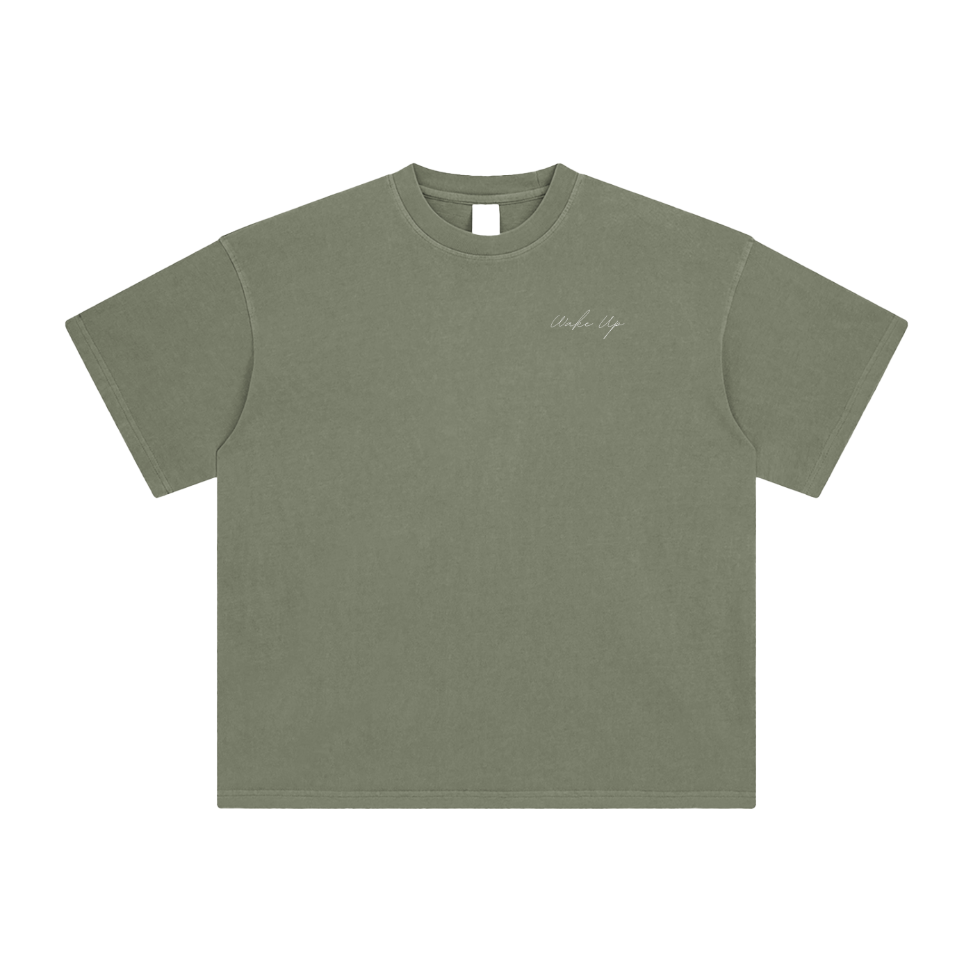 WAKE UP Enzyme Washed T-Shirt