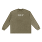 WAKE UP Snow Washed Frayed Long Sleeve