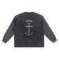 WAKE UP Snow Washed Frayed Long Sleeve
