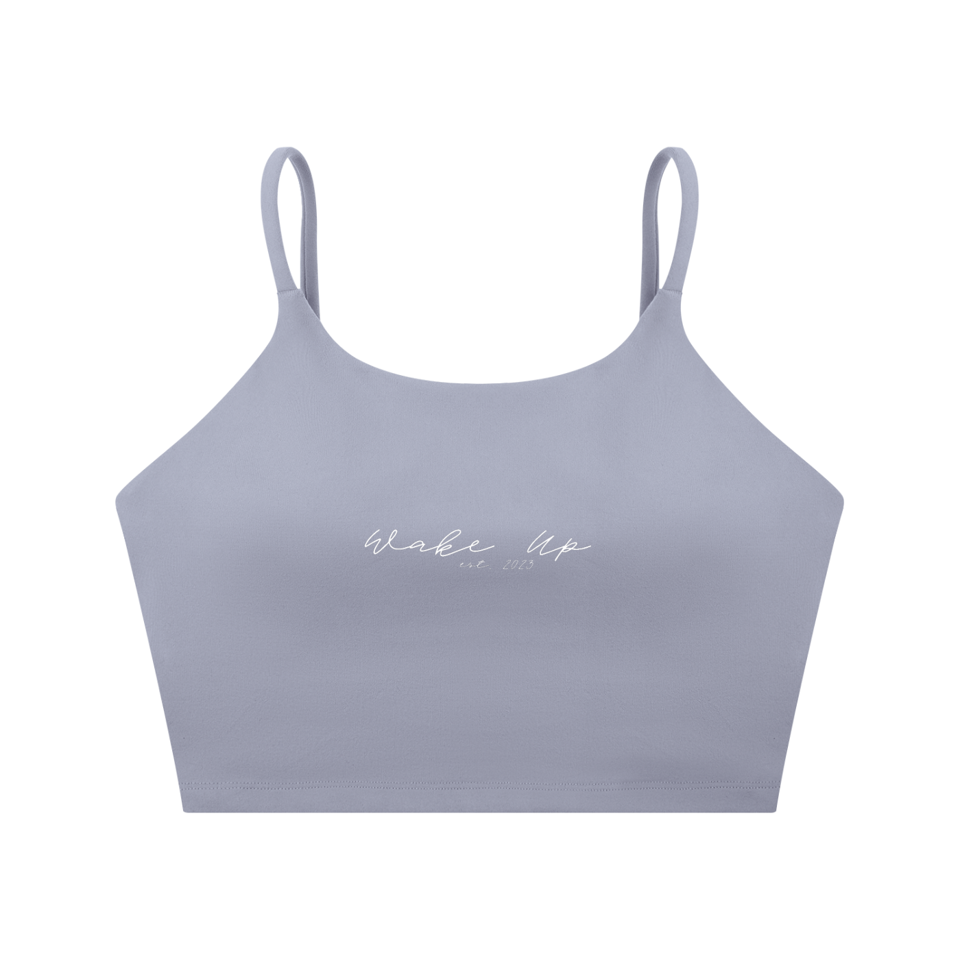 WAKE UP Spaghetti Strap Yoga Sports Bra