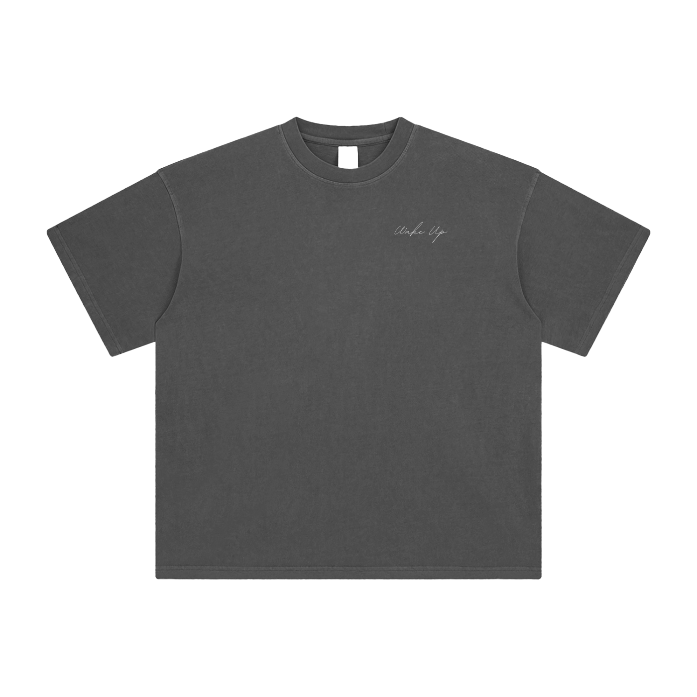 WAKE UP Enzyme Washed T-Shirt