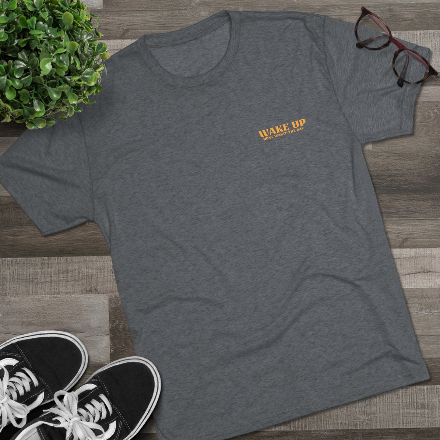 WAKE UP Summer Sun Beach Tri-Blend Tee