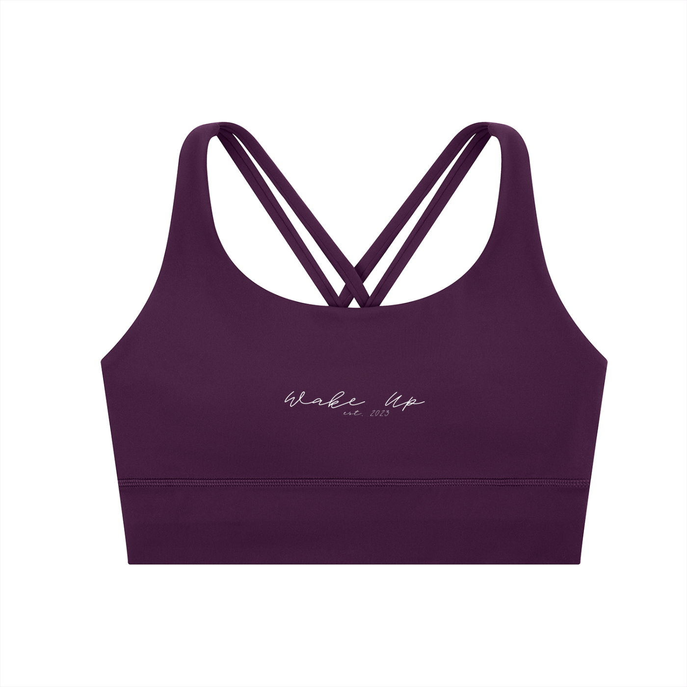 WAKE UP Strappy Criss-Cross Sports Bra
