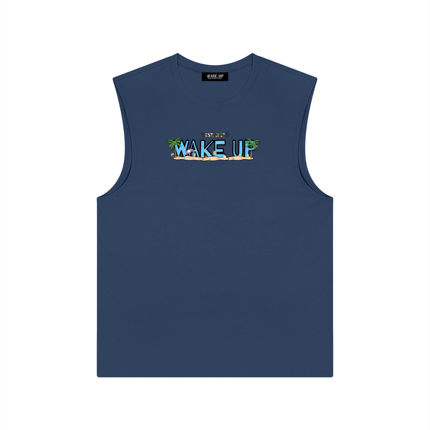 WAKE UP Summer Mens Tank Top