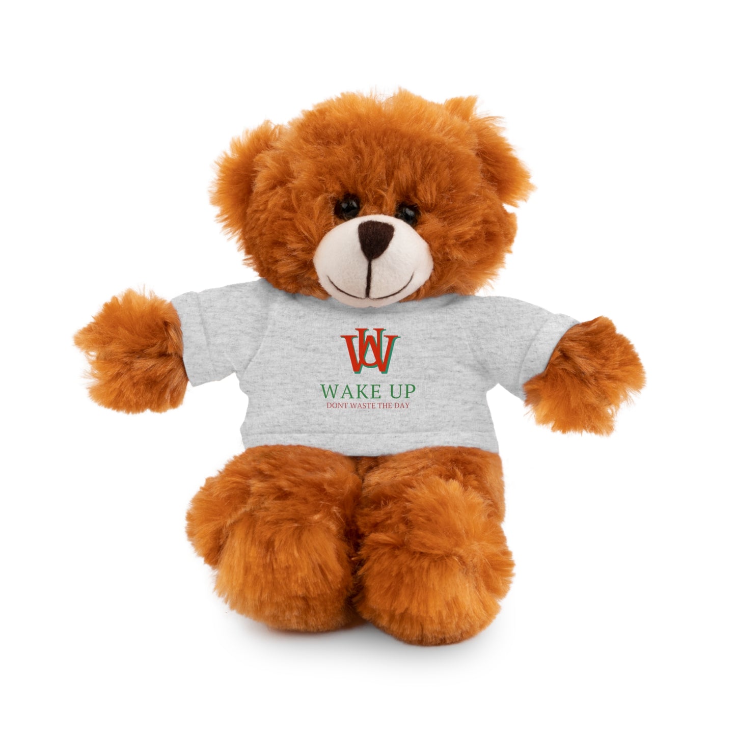 WAKE UP Christmas Stuffed Animals with Tee