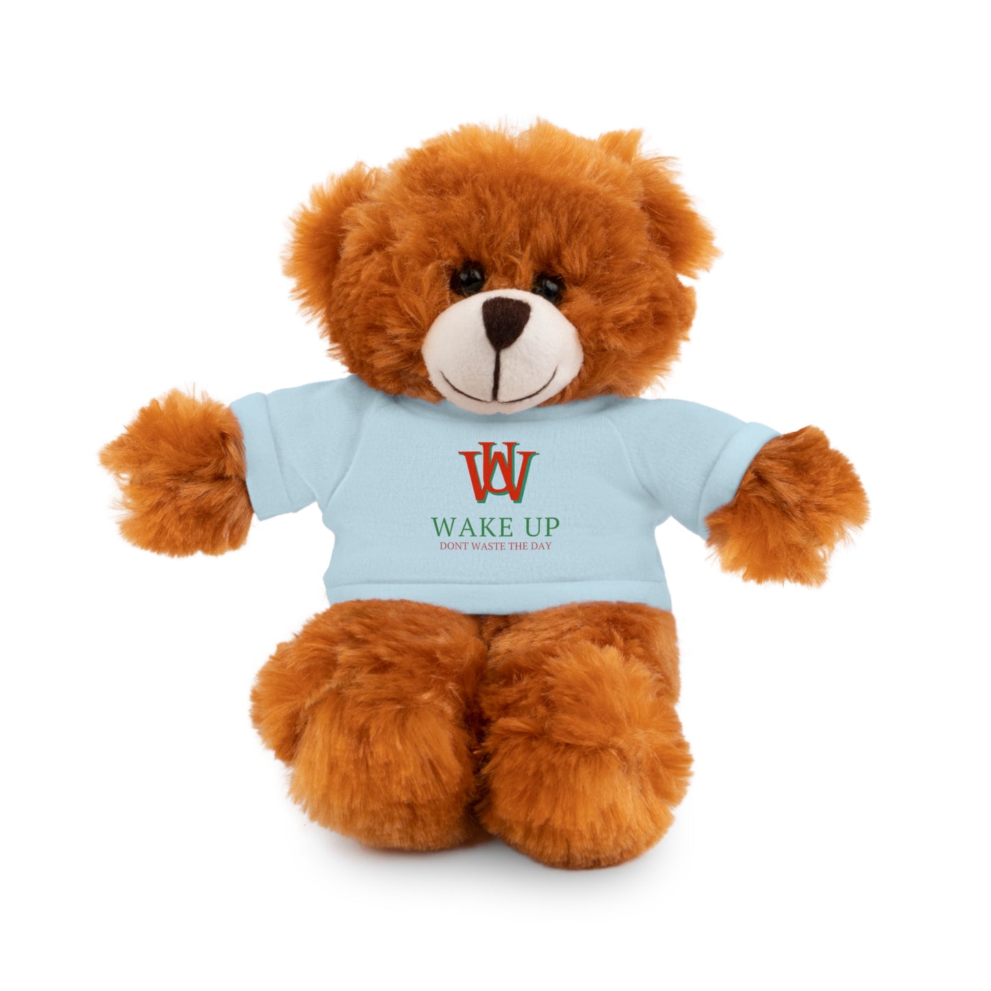 WAKE UP Christmas Stuffed Animals with Tee