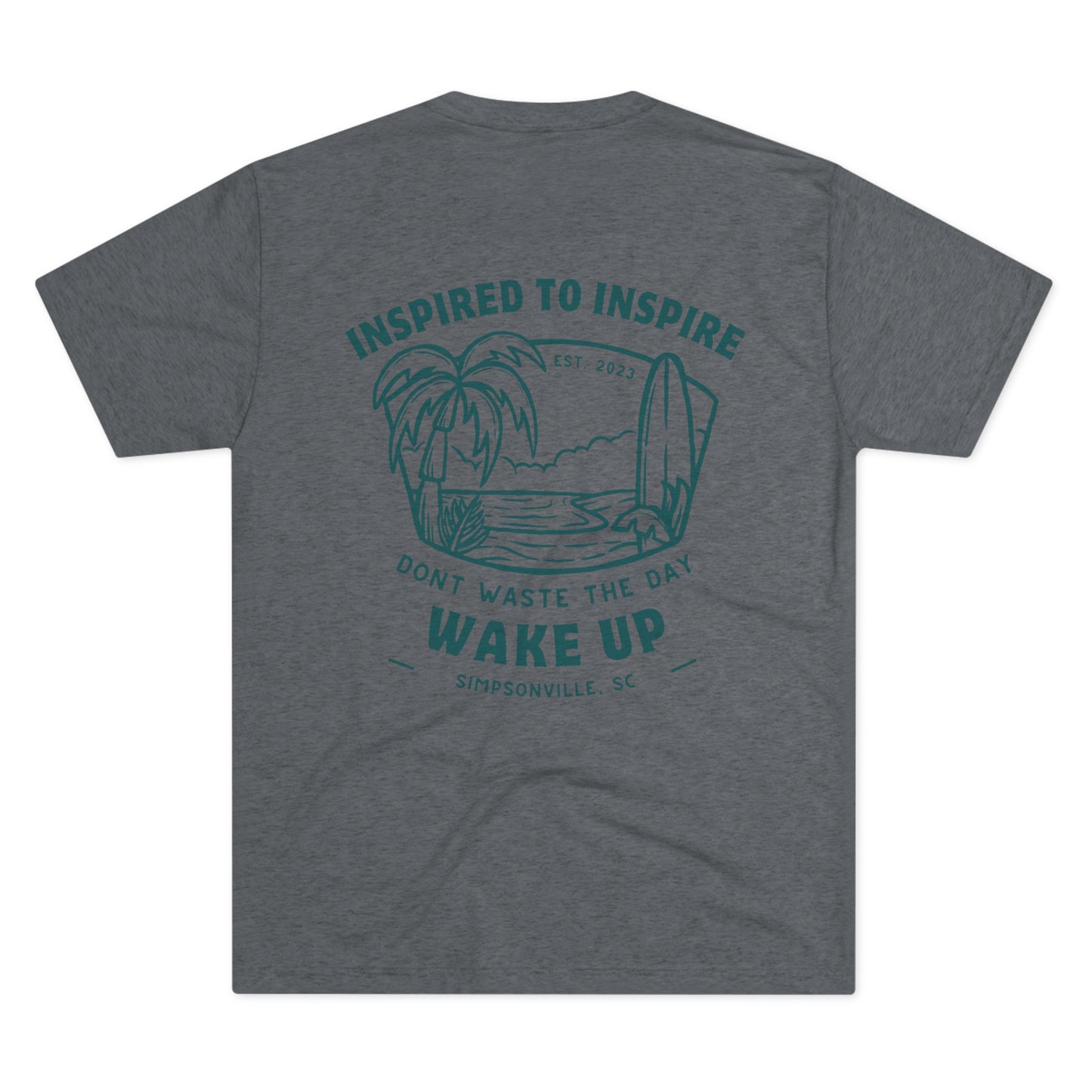 WAKE UP Summer Inspired to Inspire Tri-Blend Tee