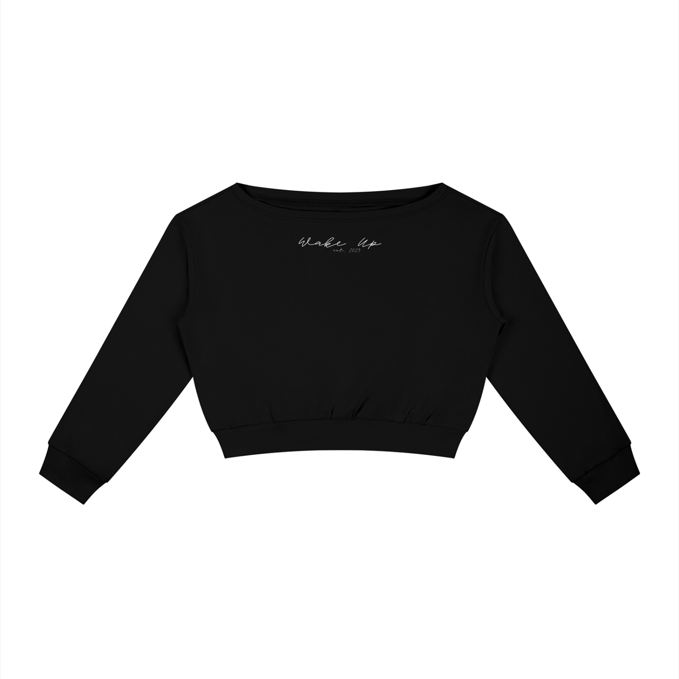 WAKE UP Women's Off-Shoulder Sweatshirt