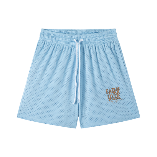 WAKE UP Faith Over Fear Mesh Shorts