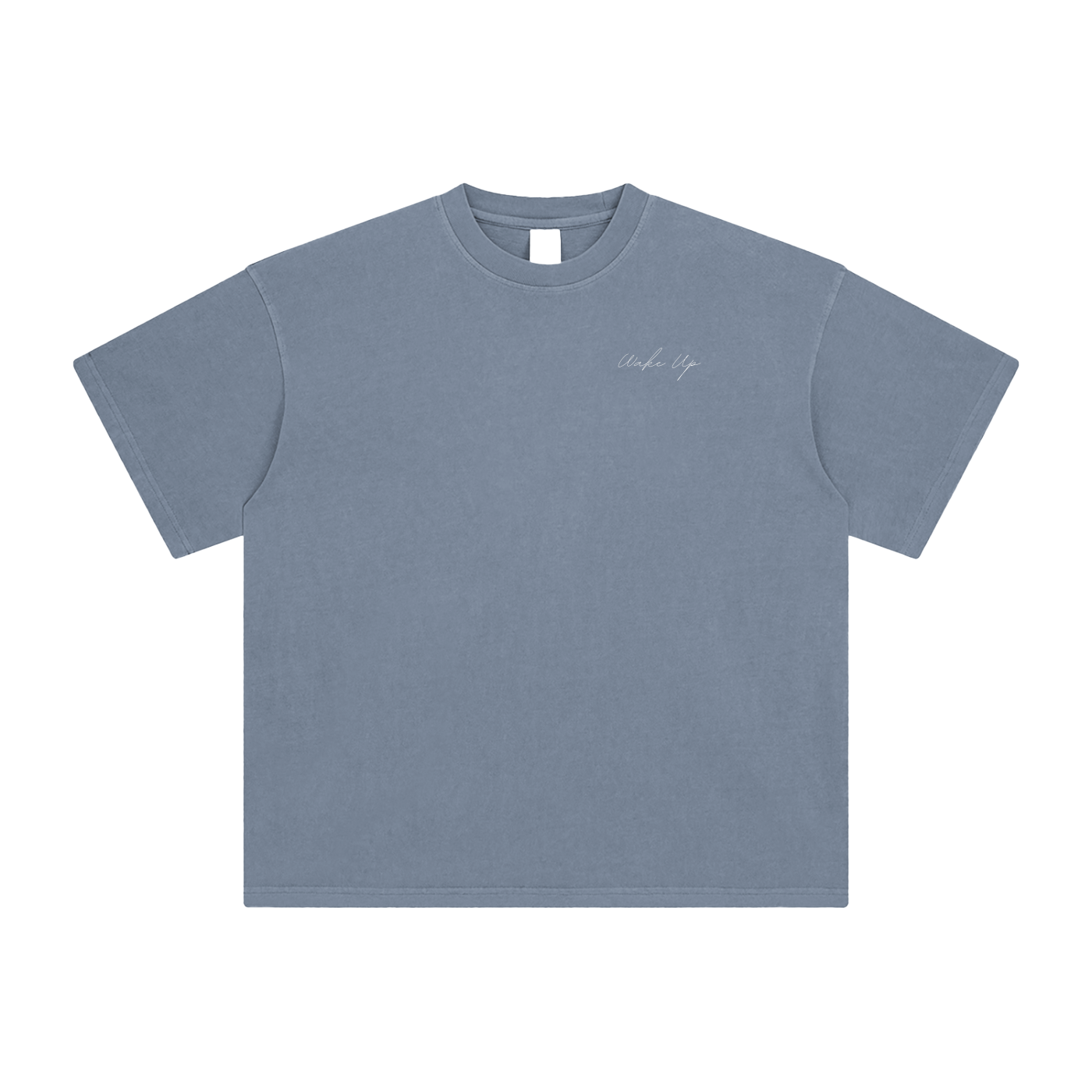 WAKE UP Enzyme Washed T-Shirt