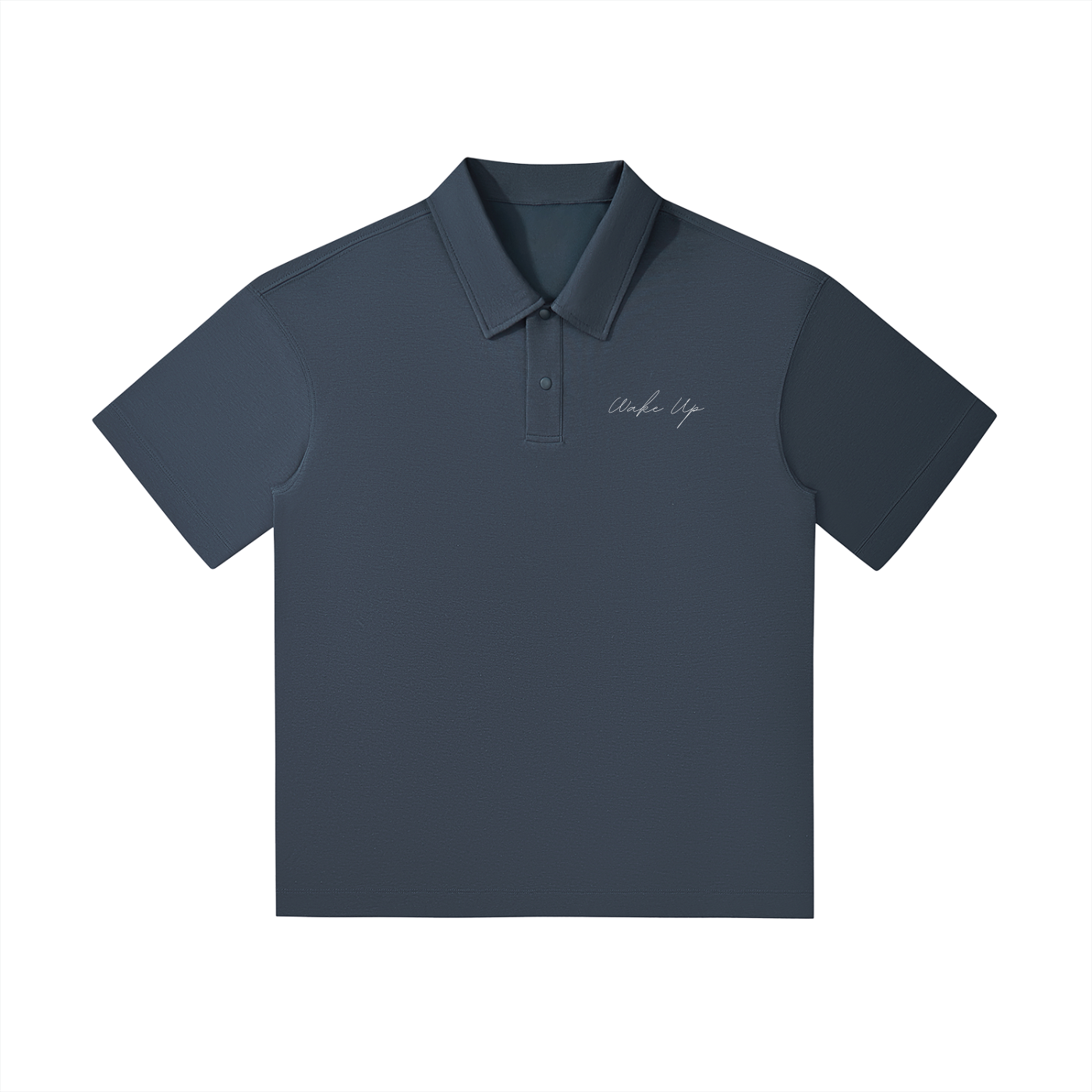 WAKE UP Drop Shoulder Short-Sleeve Polo