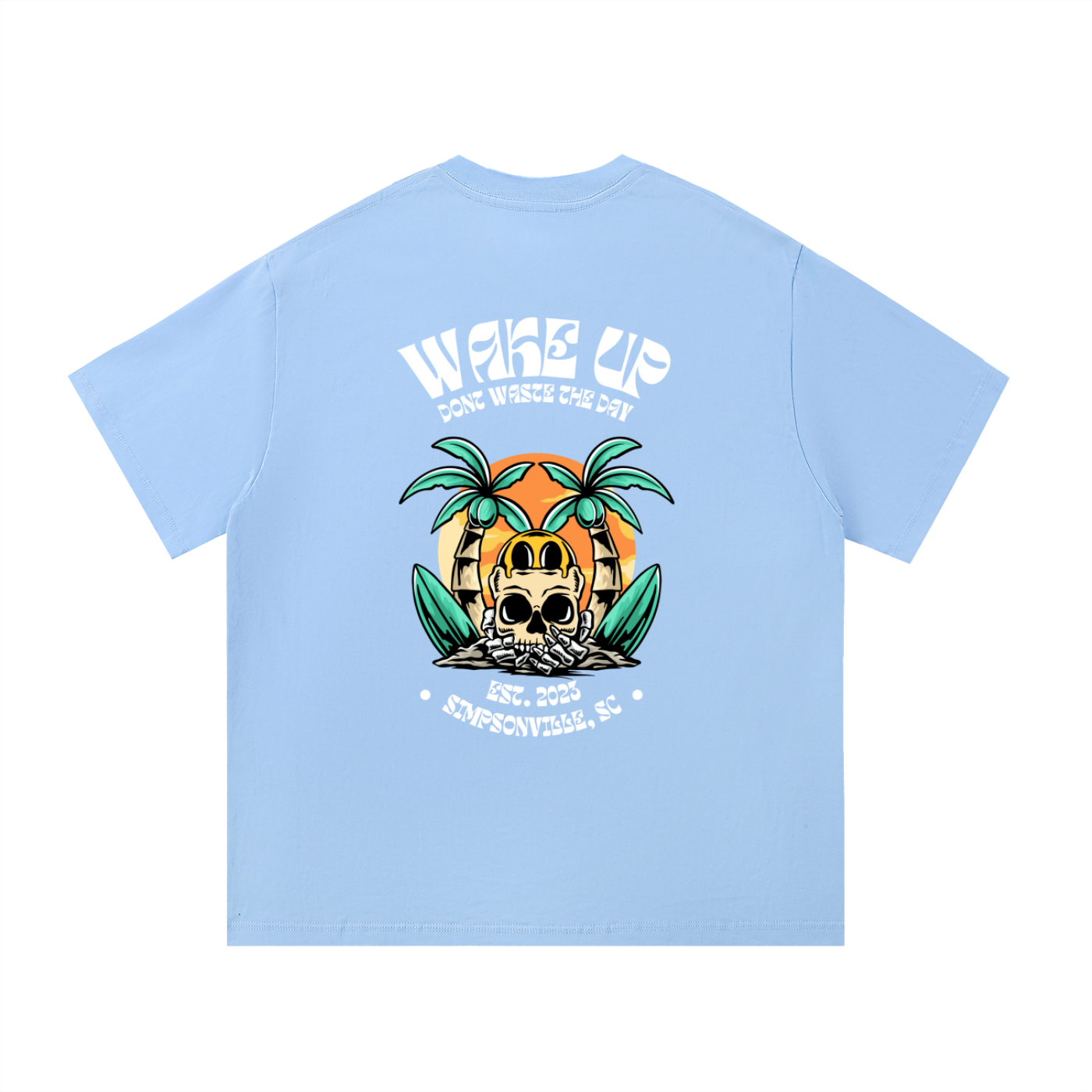 WAKE UP Summer Skull Tee