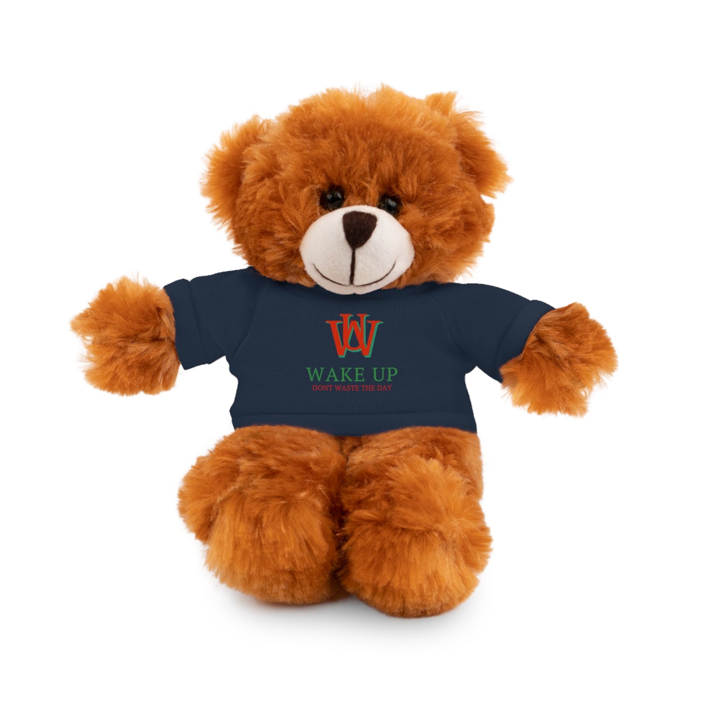 WAKE UP Christmas Stuffed Animals with Tee