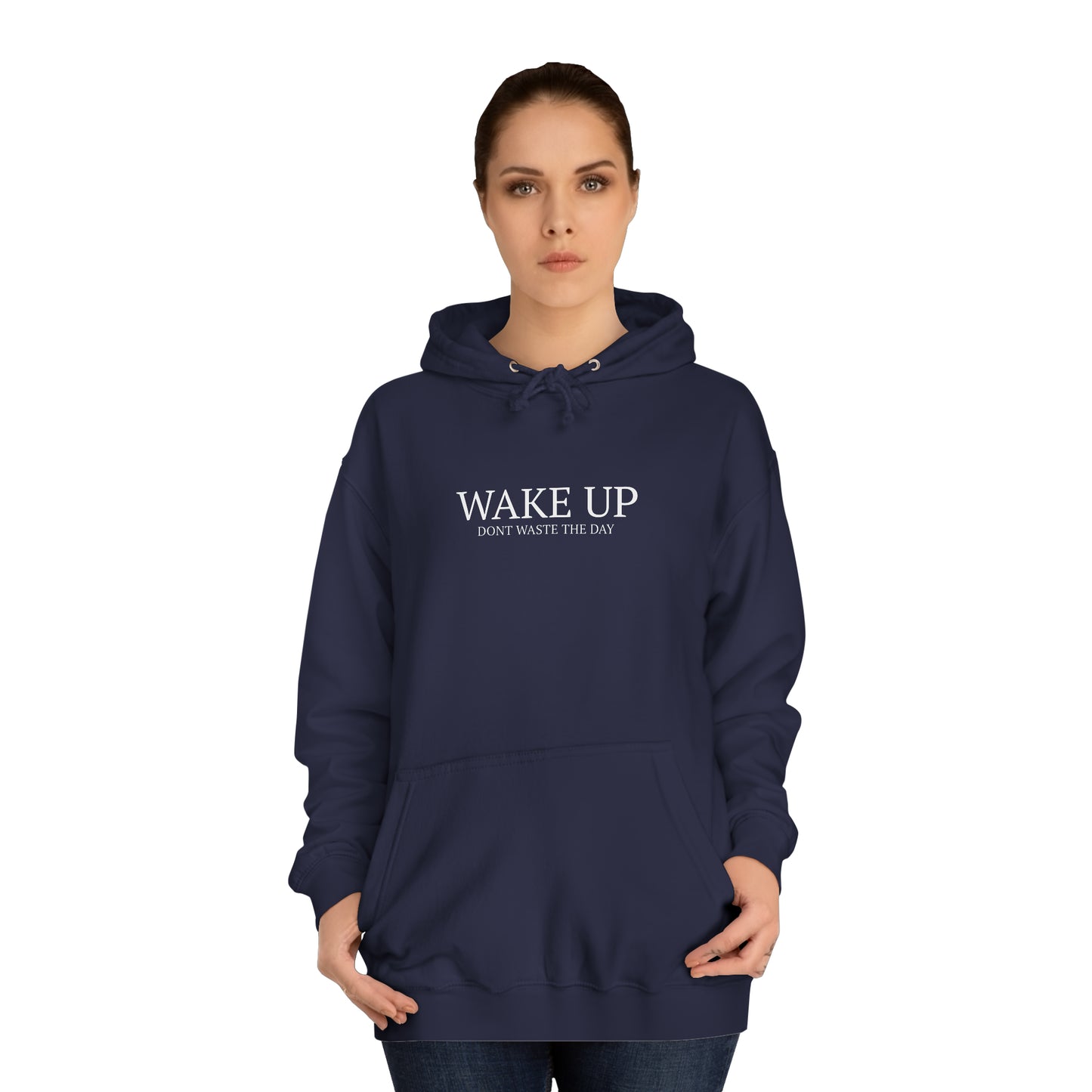 Sudadera con capucha WAKE UP (estampado medio)