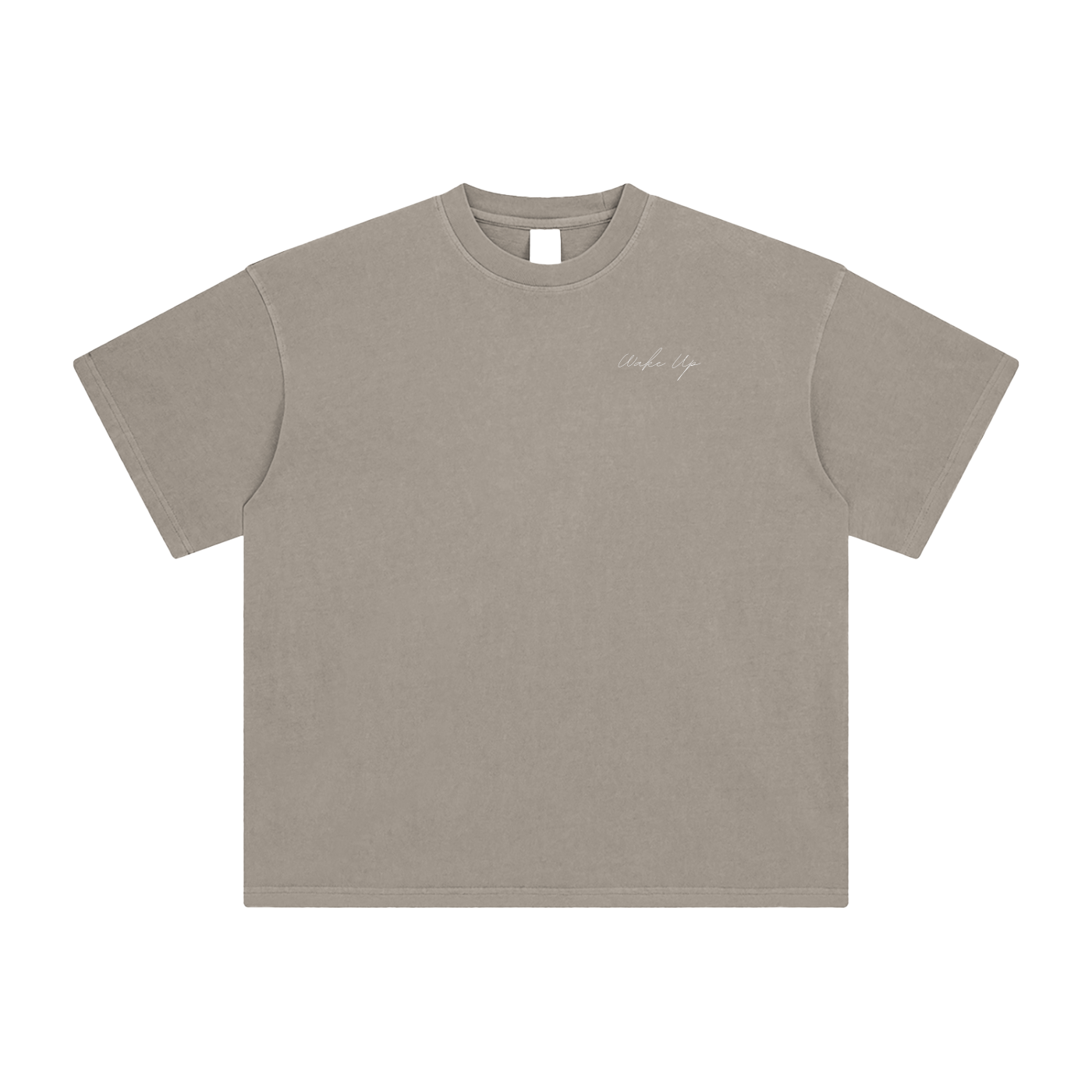 WAKE UP Enzyme Washed T-Shirt