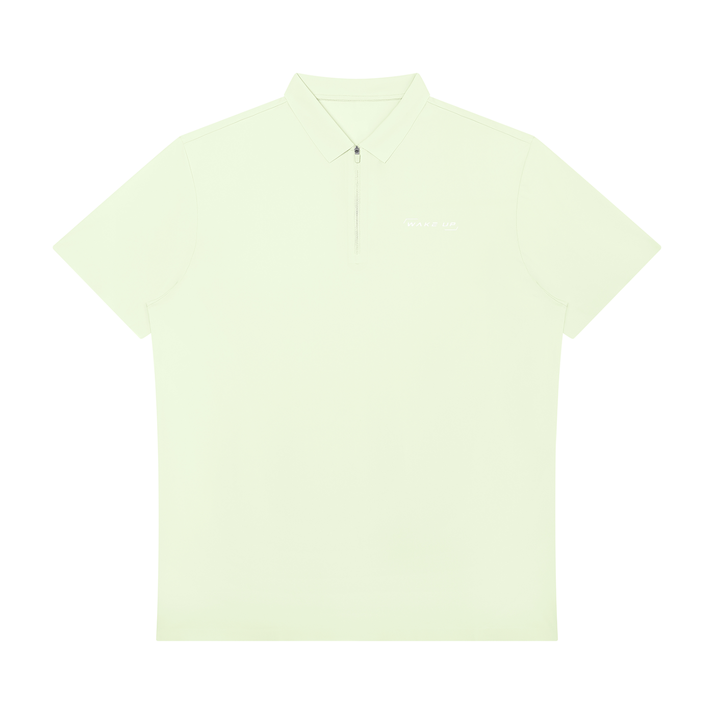 WAKE UP Men's Quarter-Zip Performance Polo Shirt