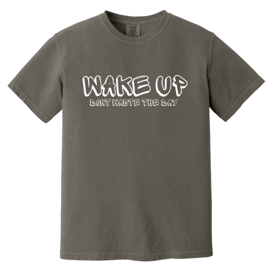 WAKE UP Heavyweight Graffiti Logo Shirt