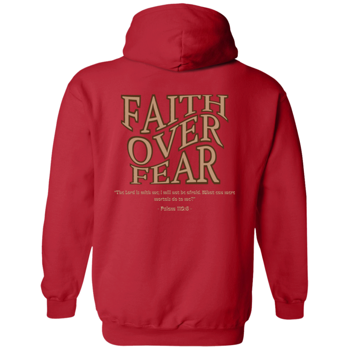 WAKE UP Faith Over Fear Hoodie 8 oz