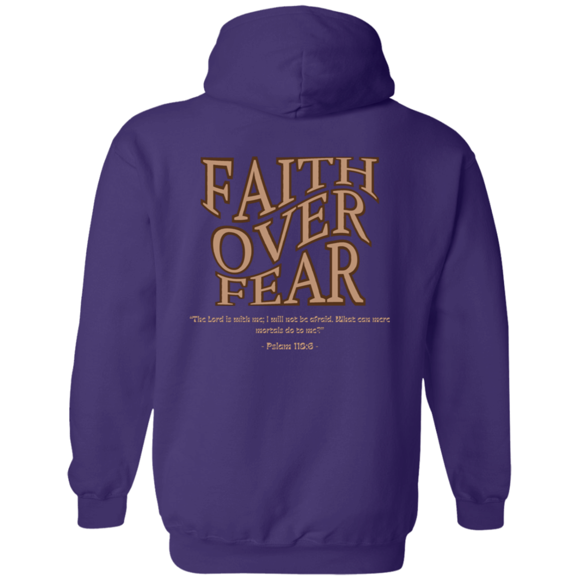 WAKE UP Faith Over Fear Hoodie 8 oz