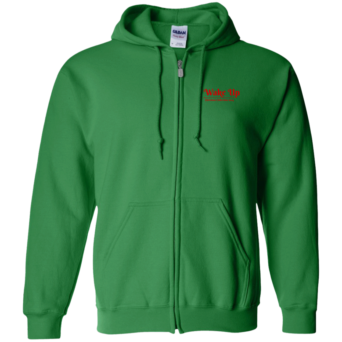 WAKE UP Christmas Zip Up Hoodie