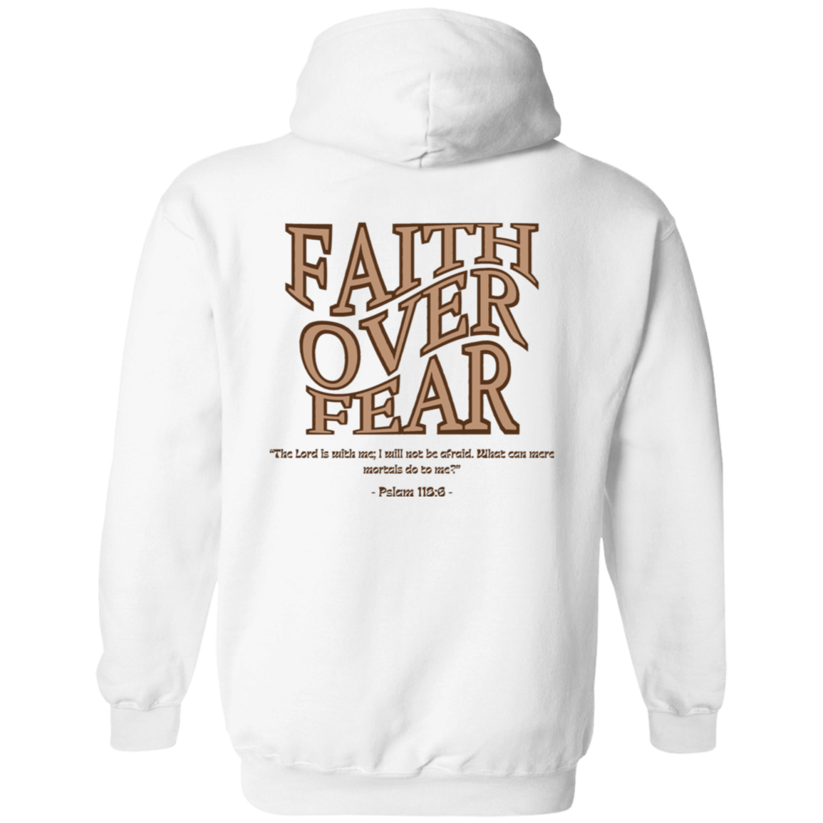 WAKE UP Faith Over Fear Hoodie 8 oz