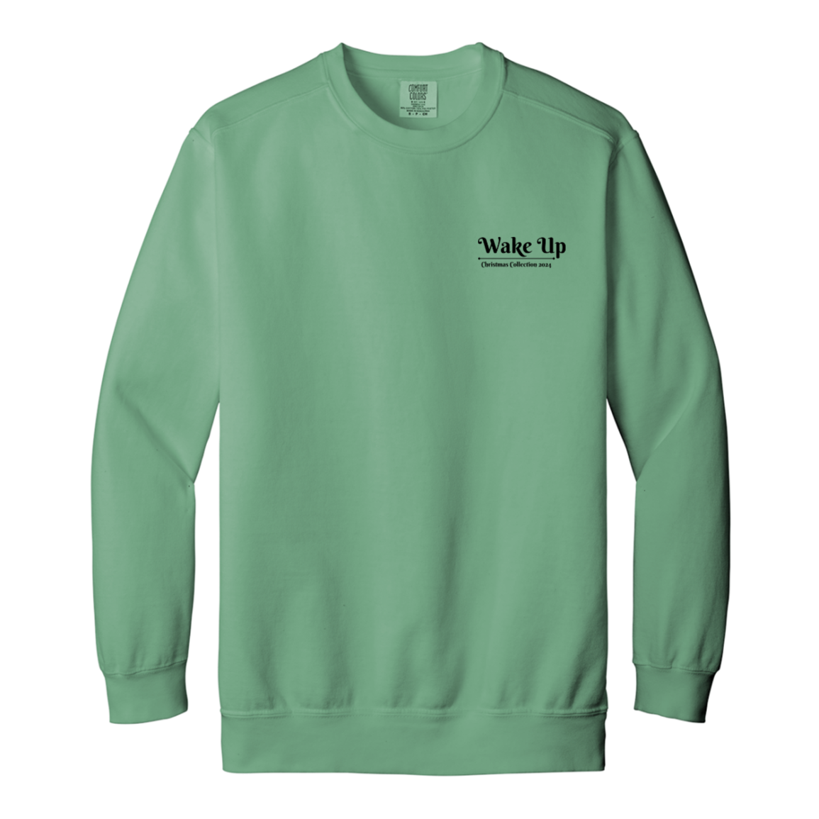 WAKE UP Christmas Garment Dyed Crewneck