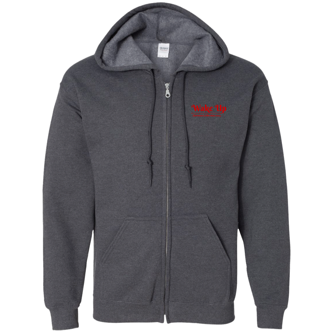 WAKE UP Christmas Zip Up Hoodie