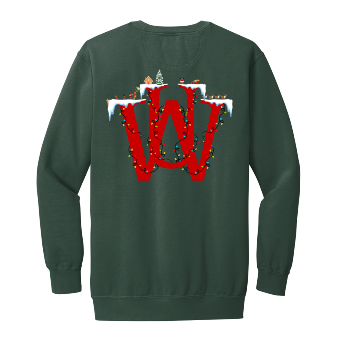 WAKE UP Christmas Garment Dyed Crewneck