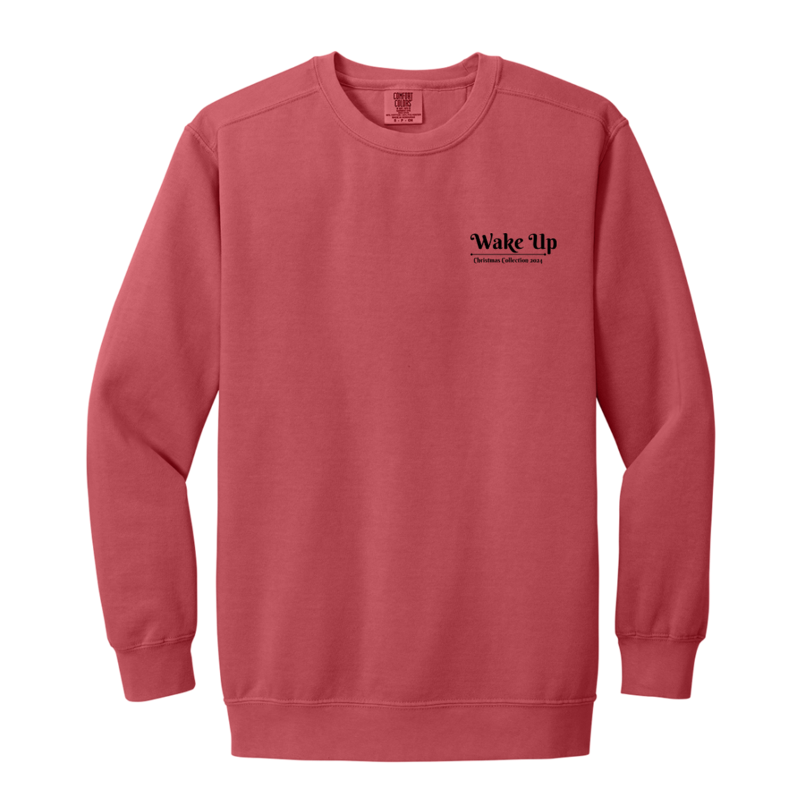 WAKE UP Christmas Garment Dyed Crewneck