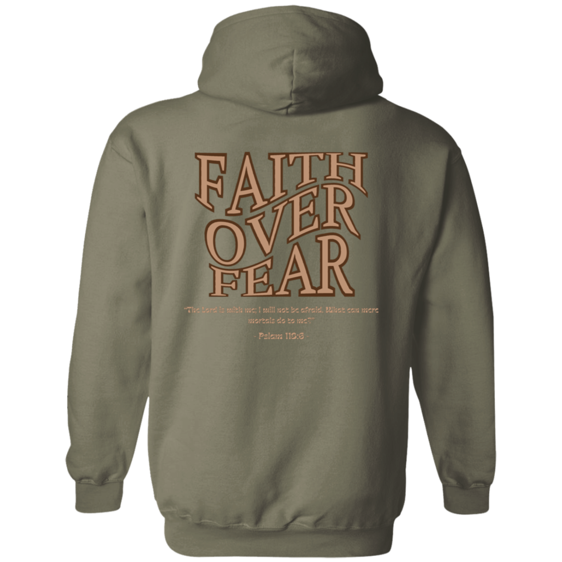 WAKE UP Faith Over Fear Hoodie 8 oz