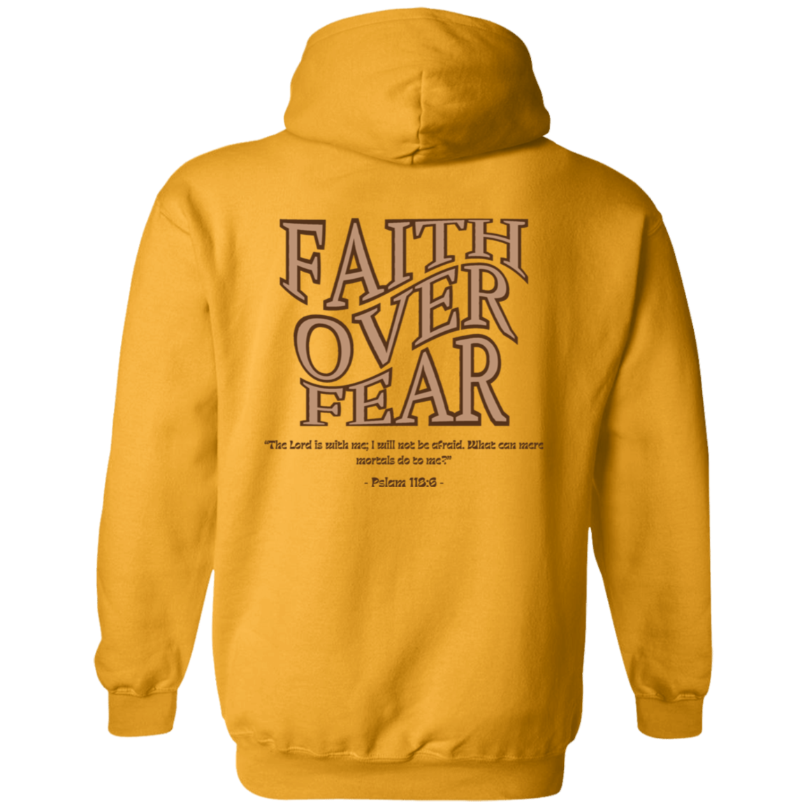 WAKE UP Faith Over Fear Hoodie 8 oz